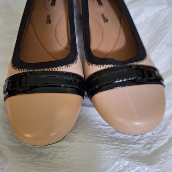 Collection By Clark's Women's Flats Pink & Black Cushion Office Core 9.5 M - Picture 4 of 12